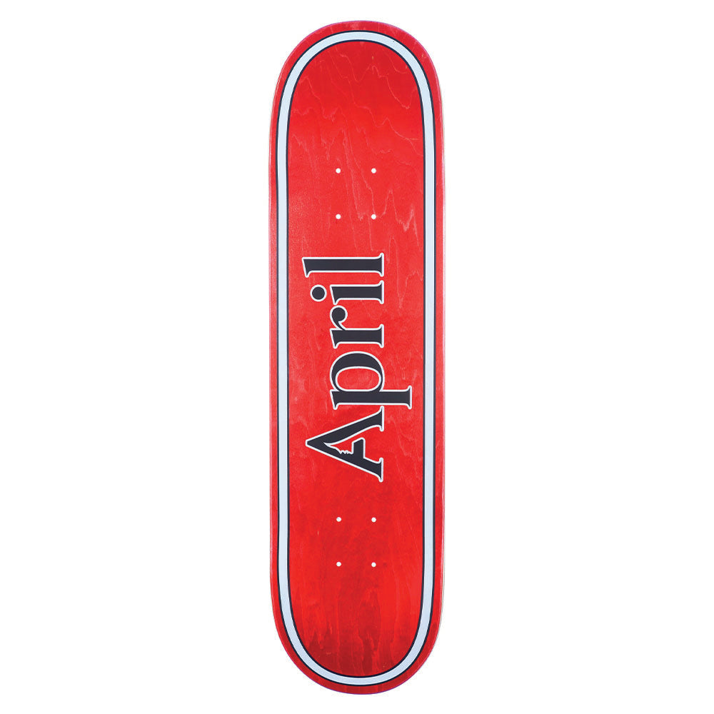 April skateboard og logo deck diponible sur model skateshop online shop suisse