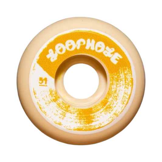 Loophole wheels brush logo shape classic rond 54mm disponible en suisse sur Model skateshop suisse online store