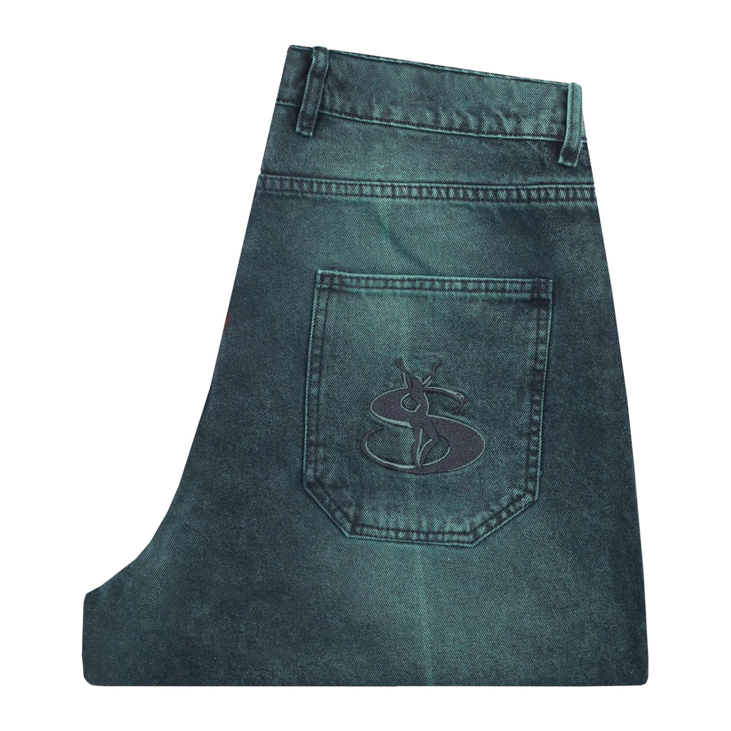 Yardsale Bleached Phantasy Jeans (Emerald)