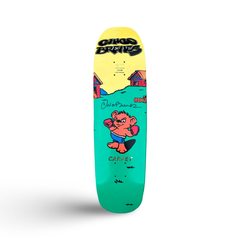 Carpet Chicostix x CARPET  shaped deck signed 8.875