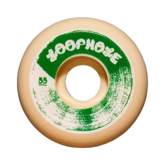Loophole wheels brush logo shape classic rond 55mm disponible en suisse sur Model skateshop suisse online store