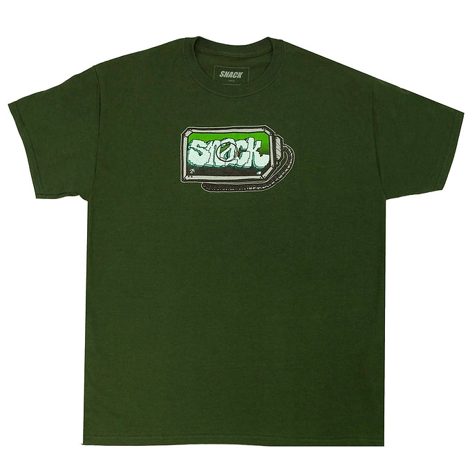 SNACK SCREEN TEE FOREST GREEN