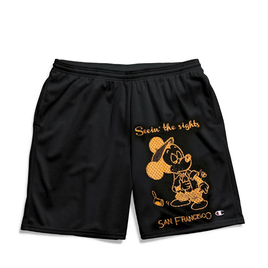 SNACK SEEIN THE SIGHTS SHORTS - BLACK