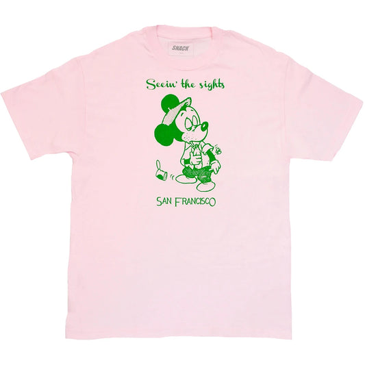 SNACK SEEIN THE SIGHTS TEE PINK