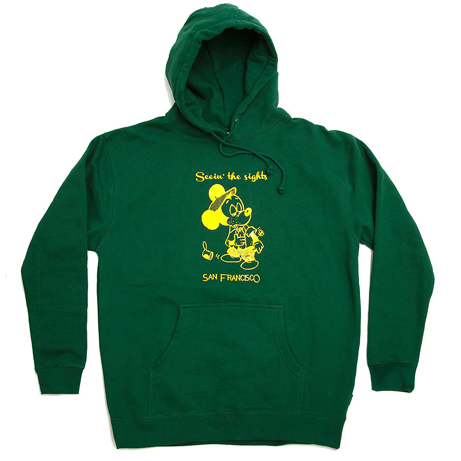 SNACK SEEIN THE SIGHTS HOODIE - GREEN/YELLOW