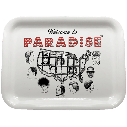 PARADISE WELCOME TO PARADISE WEED TRAY
