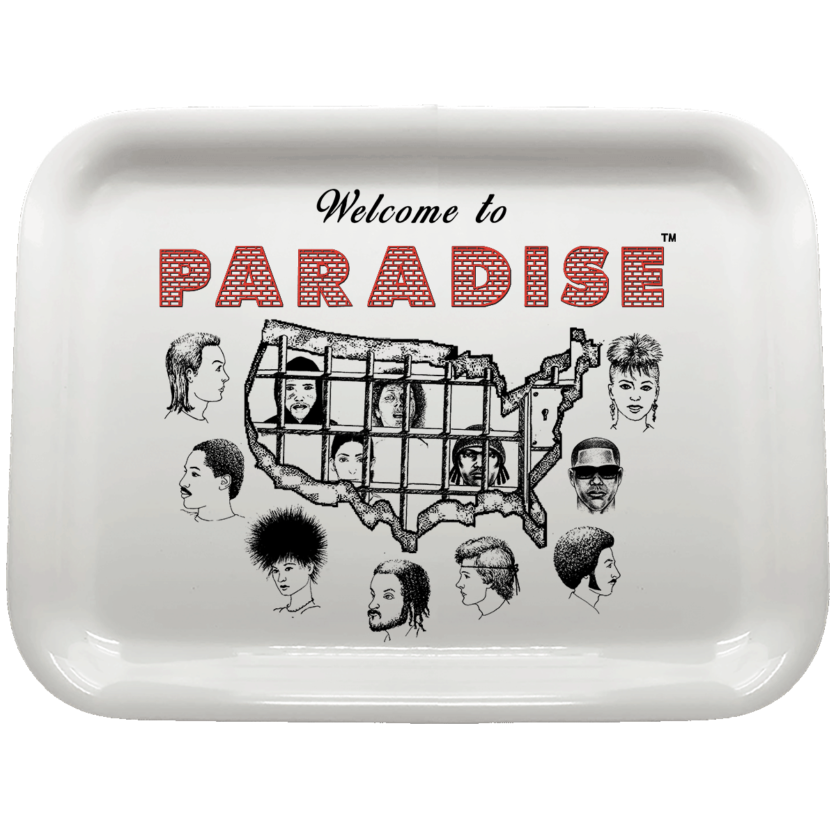 PARADISE WELCOME TO PARADISE WEED TRAY