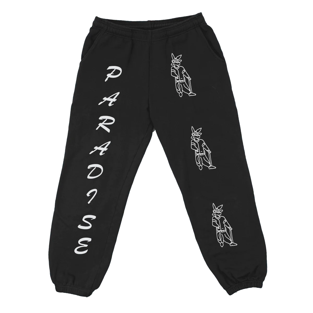 PARADISE NYC BUNNY PIMP SWEATS BLACK