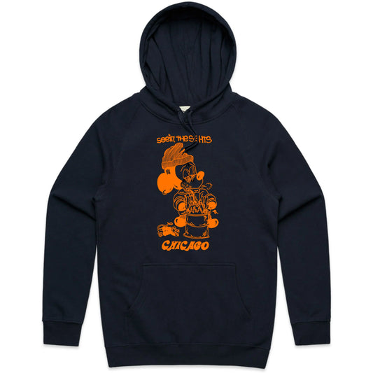 SNACK SIGHTS CHICAGO HOODIE NAVY