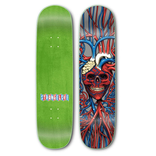 StrangeLove Skateboards Heart Skull / 8.5 Deck